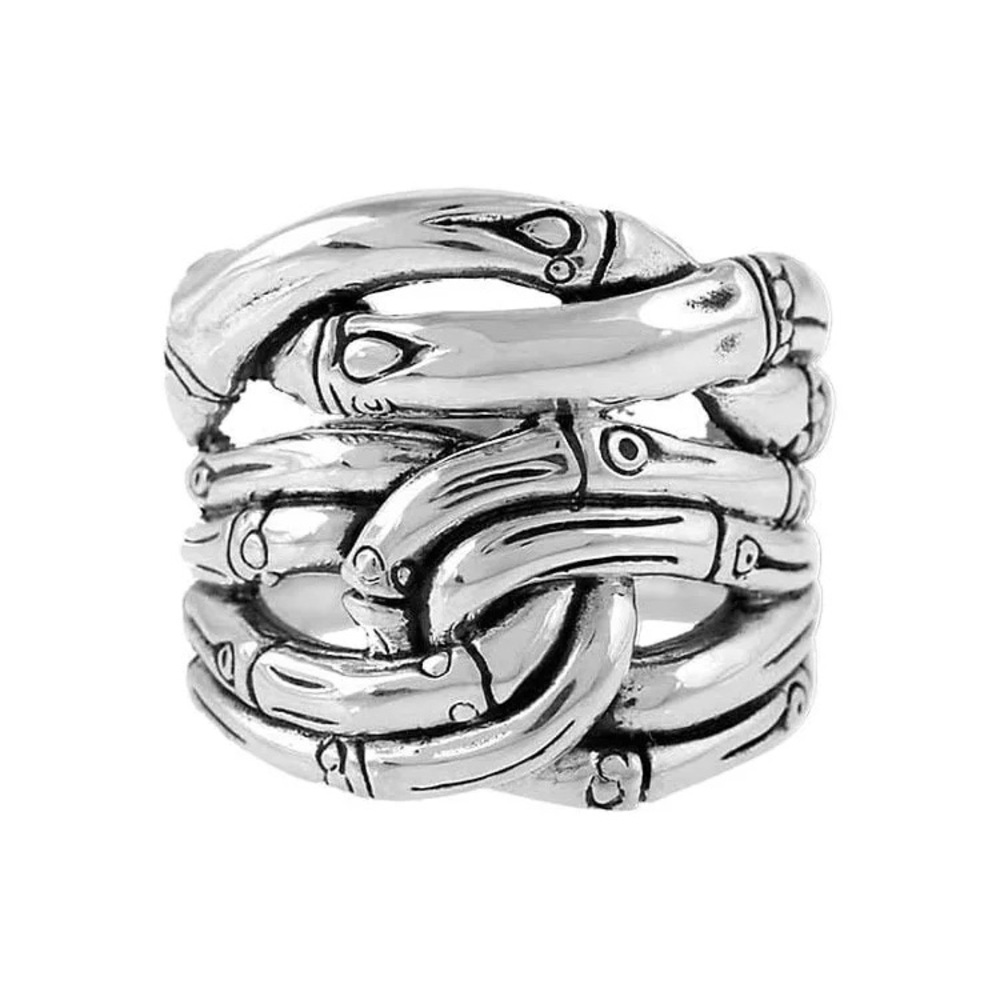 John Hardy Silver Braided Ring